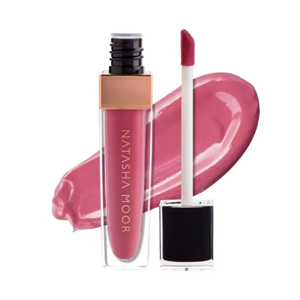 Natasha Moore cosmetics Molten Matte liquid lipstick in Pink CEO .22 oz